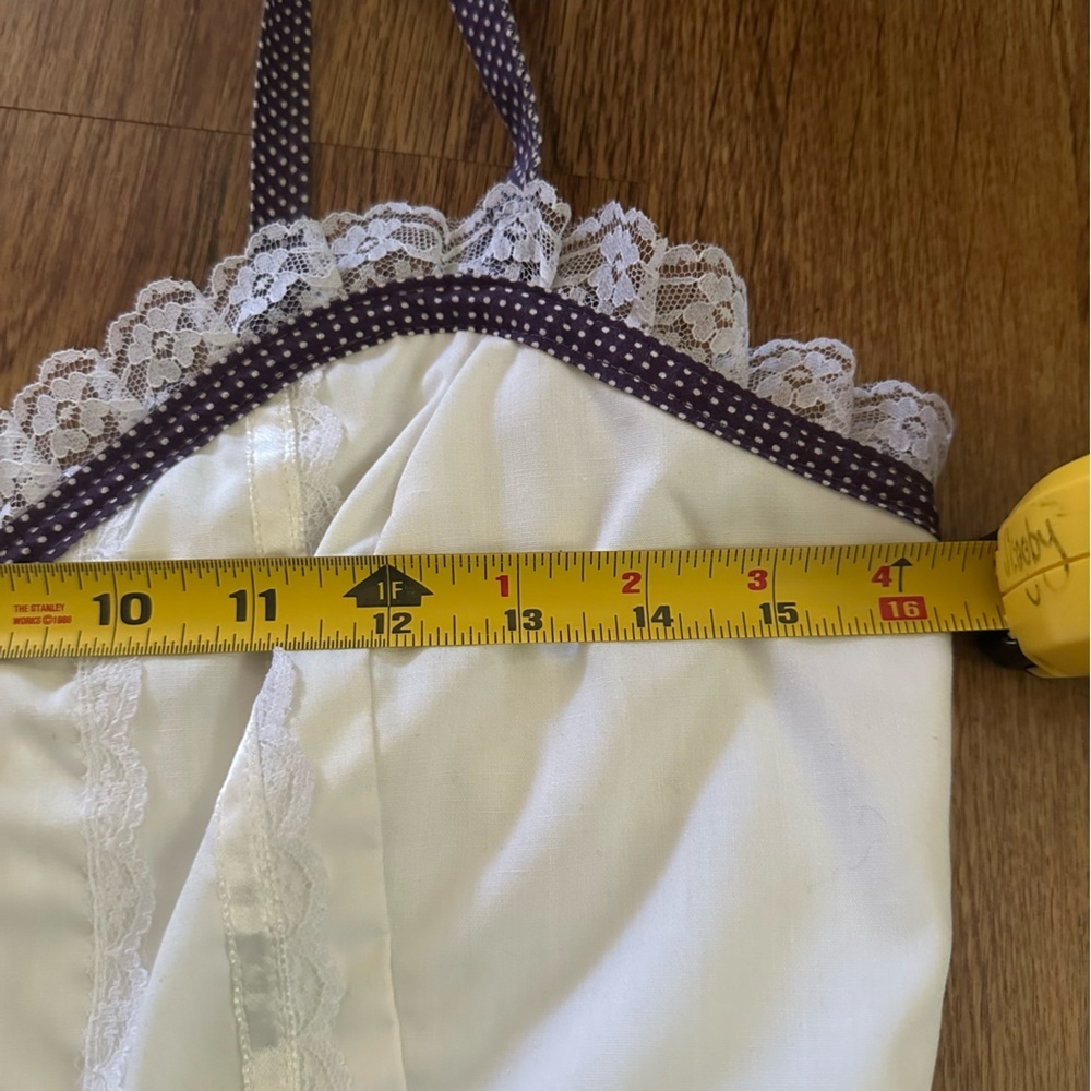 Gunne Sax By Jessica Vintage Label prairie dress sleeveless cotton floral 11 - Picture 12 of 14